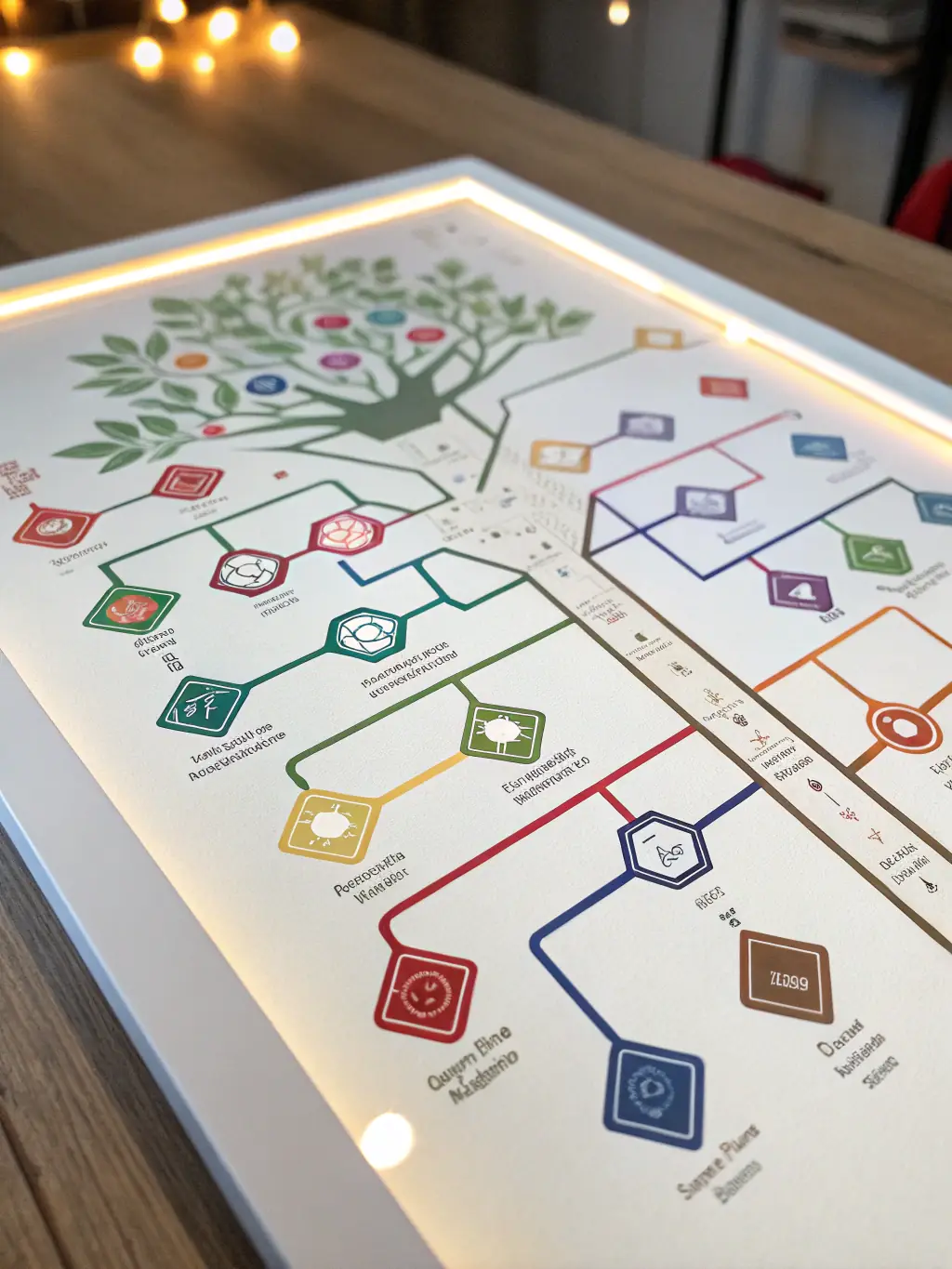 An illustration of a decision tree, showcasing the 'Machine Learning Algorithms' module.